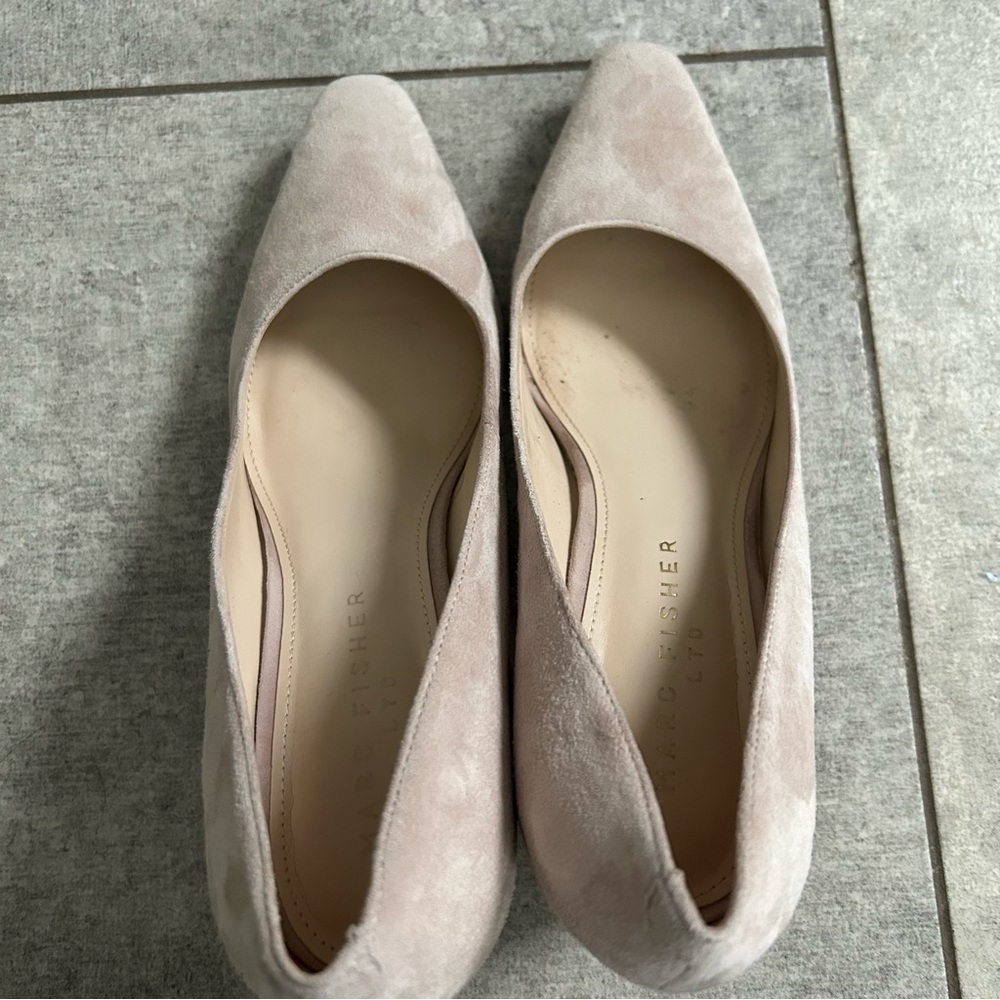 Marc Fisher LTD Zala suede block heel pump 8.5 - Picture 4 of 6